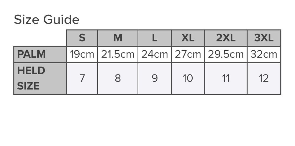 Held SR-X Sports Glove - Black размер 2XL