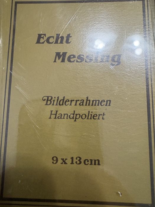 Винтидж масивна чисто нова месингова рамка за снимки