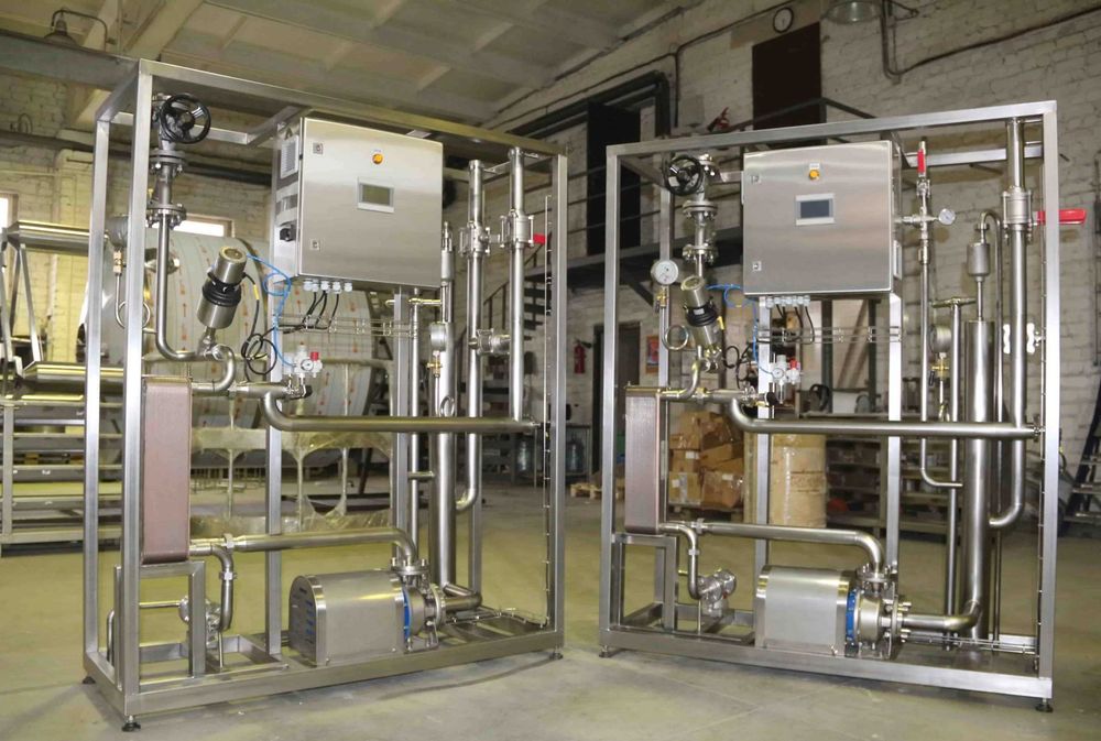 Модуль нагрева горячей воды ГВС  для молочной и пищевой промышленности