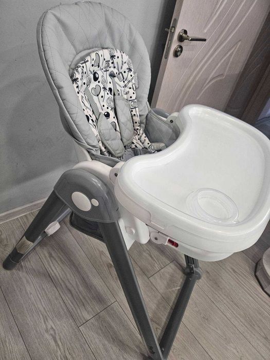 Столче за хранене lorelli - party cool grey leather