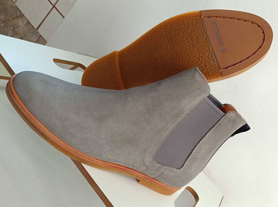 Ghete chelsea 40 41 42 43 premium Strellson NOI piele naturala moale