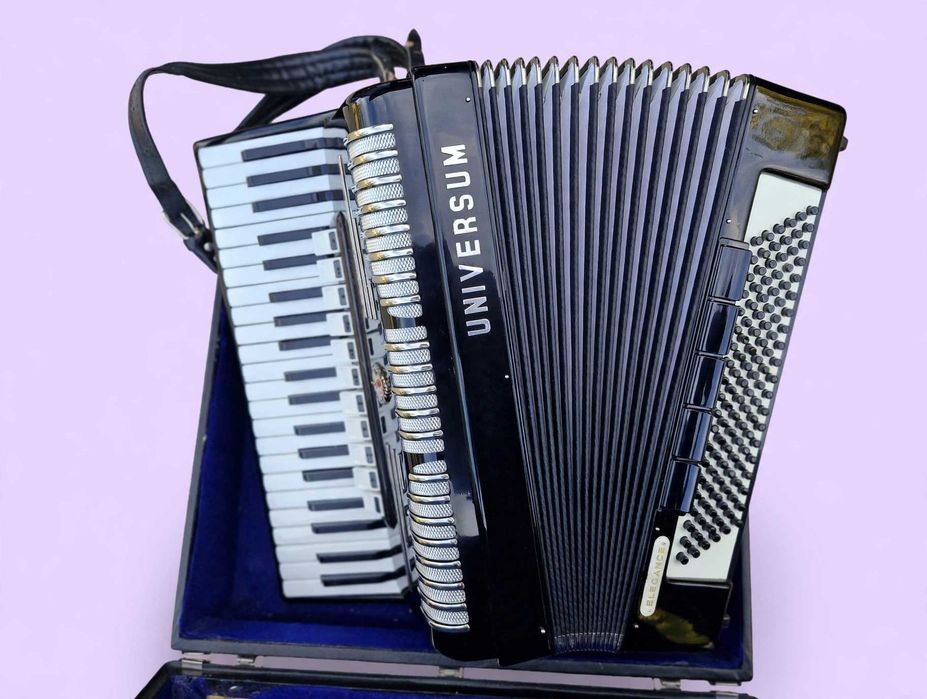 Acordeon (Weltmeister) -Universum Elegance 120 basi negru