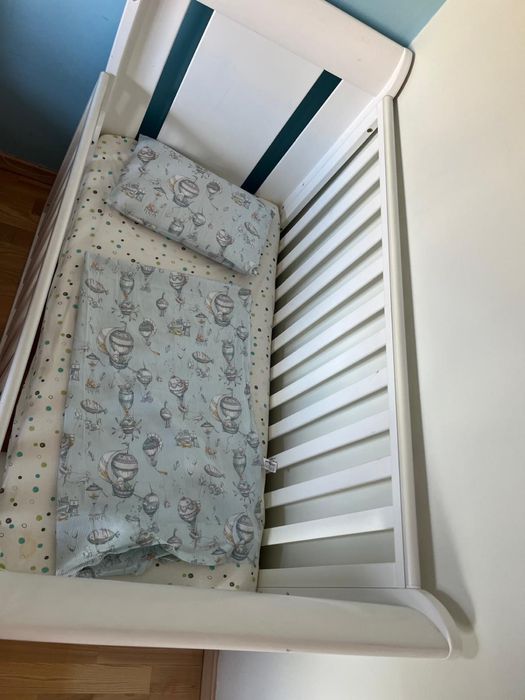 Pătuț bebeluș Tutti Bambini, Pernă +saltea Aero Sleep