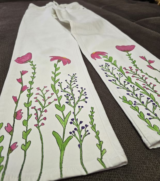 Blugi pictati manual