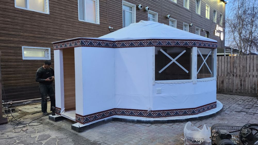 Баня Юрта готовая мобильная