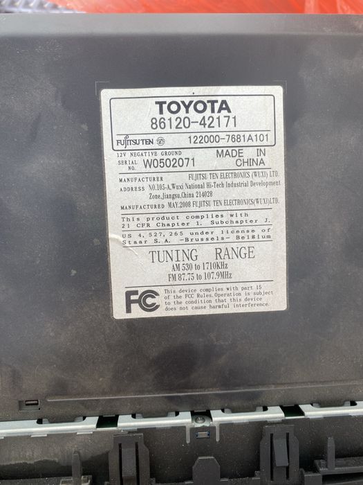 Магнитола Toyota RAV 4