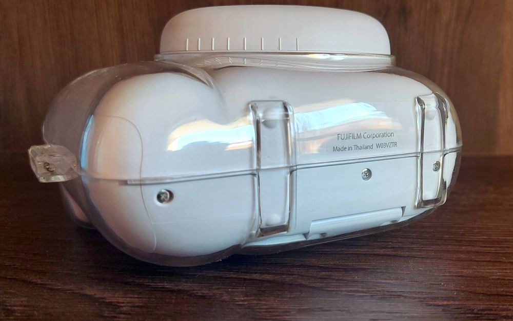 Fujifilm Instax Mini 12 camera (Clay white) +  plastic shell, EVA case