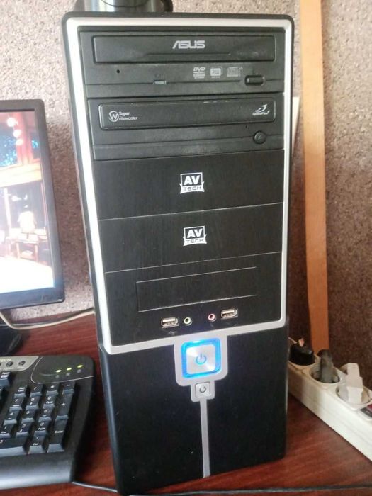 Компьютер ПК, Блок питания, калонки, клавиатура, мышь