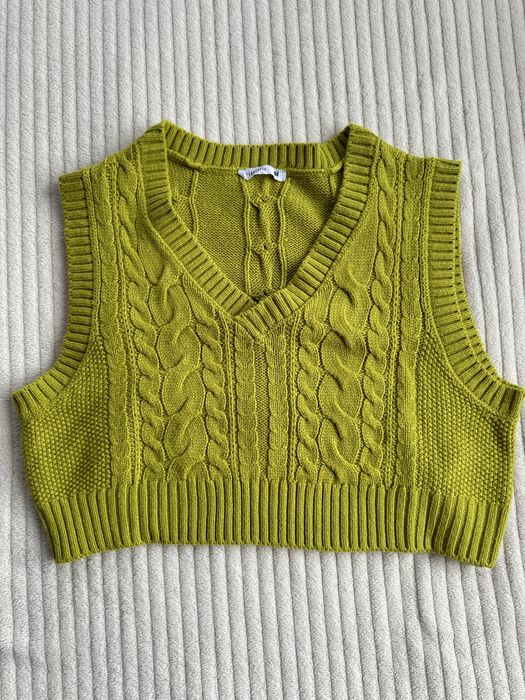 Плетен потник-жилетка