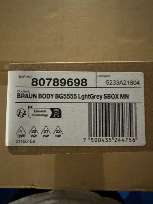 Masina de tuns de corp braun 5 bg5555 noua sigilata