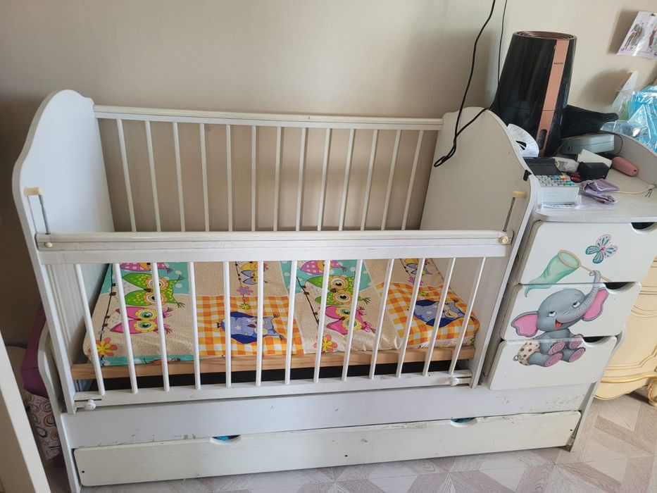 Кроватка шкаф детская