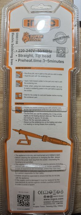 Паяльник. 100W. 220-240V.