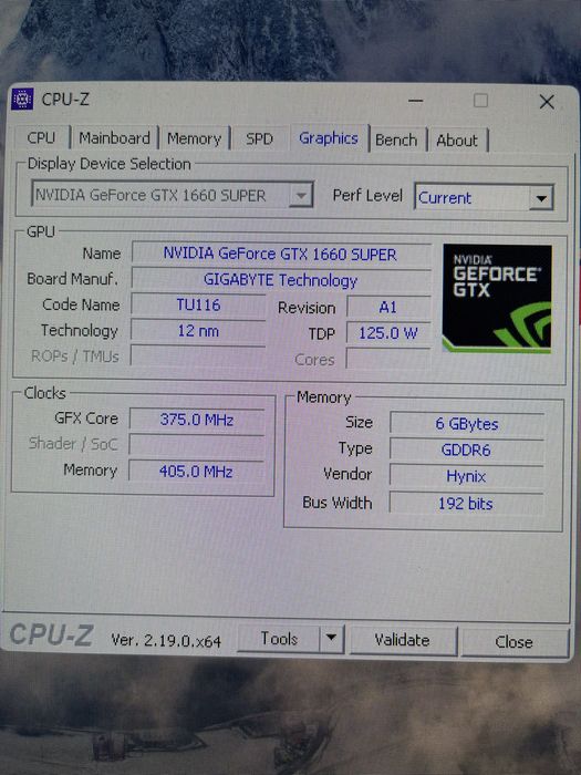 Видеокарта GTX 1660 Super