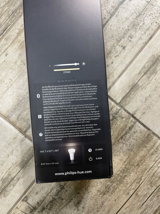 Интелигентна LED крушка Philips Hue, Bluetooth