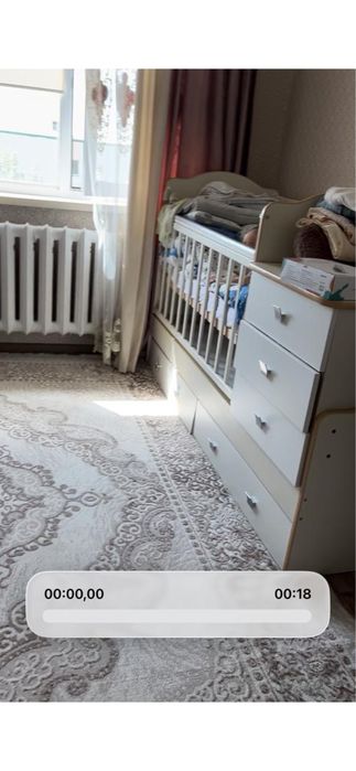 Продам детскую кроватку 2в1