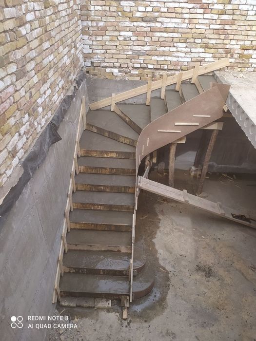 Подготовка лестницы