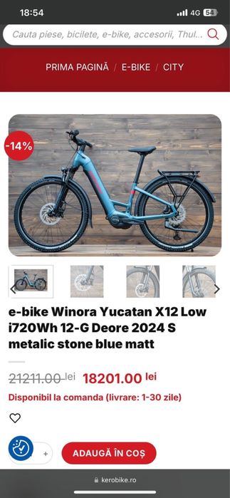 Bicicleta electrica Winora Yucatan x12