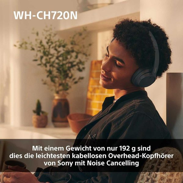 Нови Безжични Слушалки Sony WH-CH720, ANC, 2 години Гаранция, до 35 часа