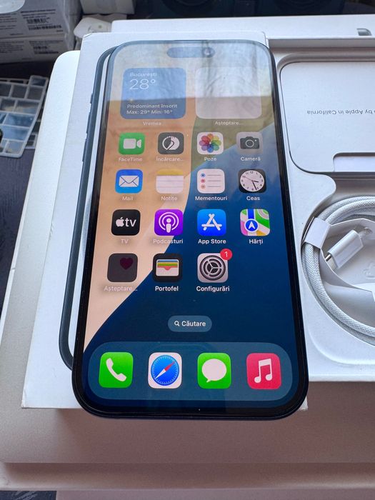 iPhone 15 Black 128 Gb / Ca si nou 10/10 / 100% Baterie / Garanție