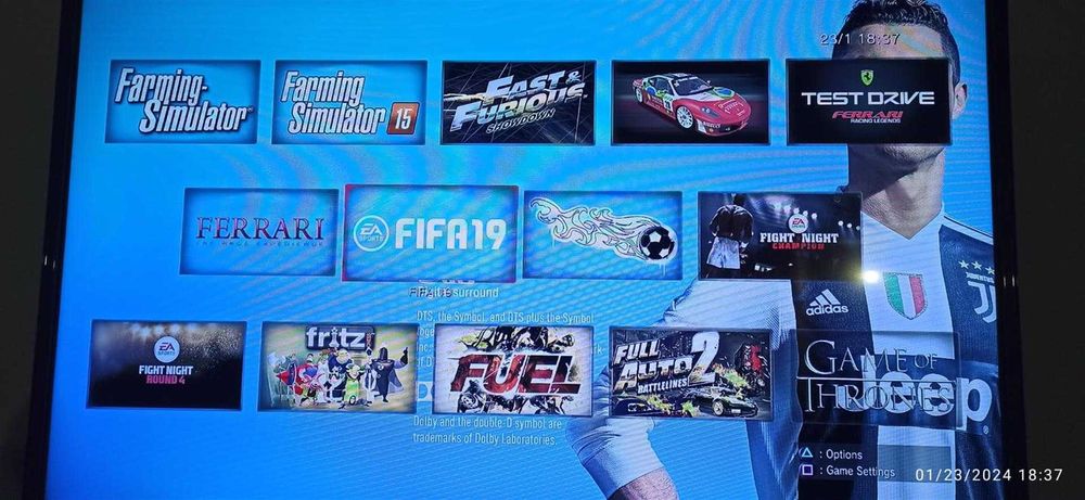 Hard 500gb extern Playstation 3 cu 140 jocuri,GTA V,Minecraft,Fifa 19