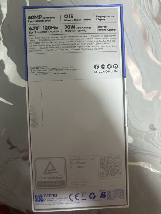 Tecno 30 camon 256GB