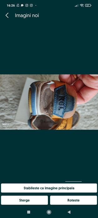 Sandale din piele naturala, masura 24