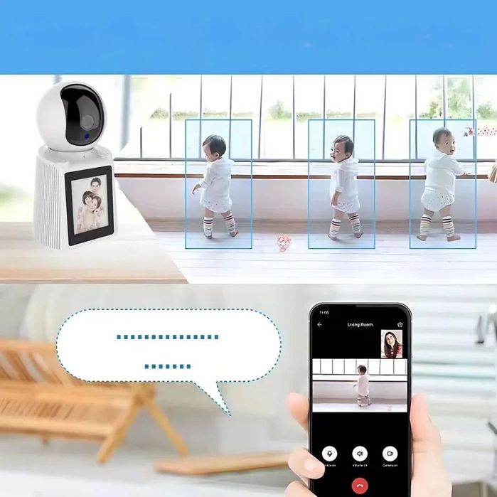 Интеллектуальная камера V380 QP001 с поддержкой HD-видеовызовов и Wi-F