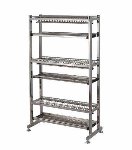 Сушилка на колёсах для тарелок из нержавейки от Primo Group