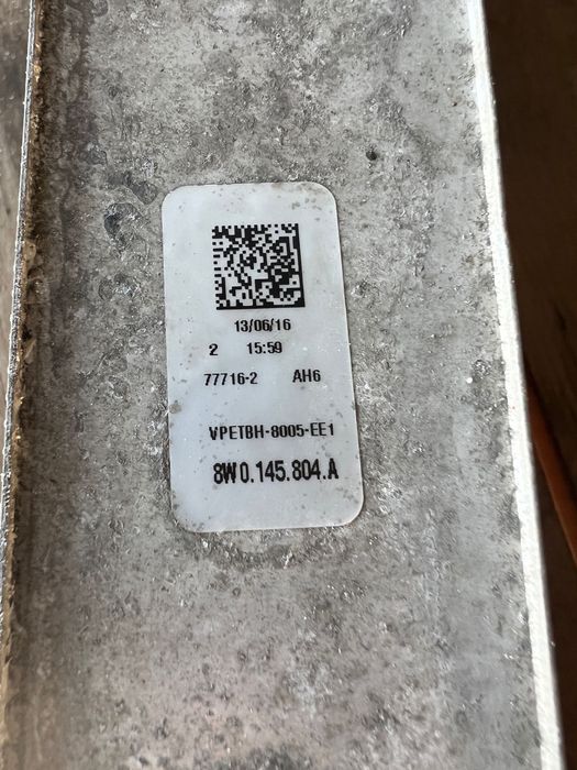 Radiator Intercooler OEM Audi A4 B8 A5 F5 2.0Tdi
