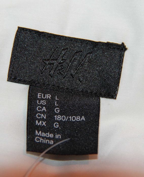 Camasa H&M, alba, slim fit, masura L, noua cu eticheta