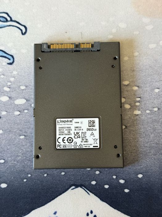 SSD 1TB Kingston (960GB) - 100% Health