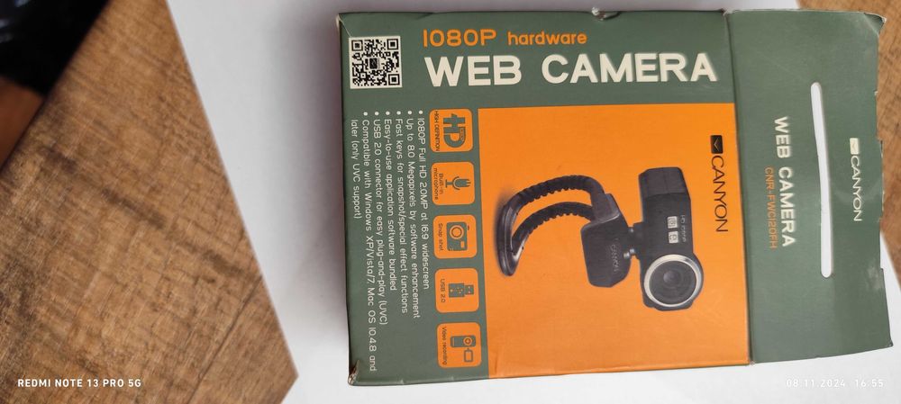 Web camera Canyon 1080p full HD