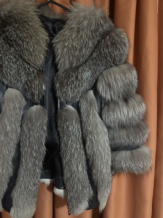 Haina de blana naturala - Vulpe argintie