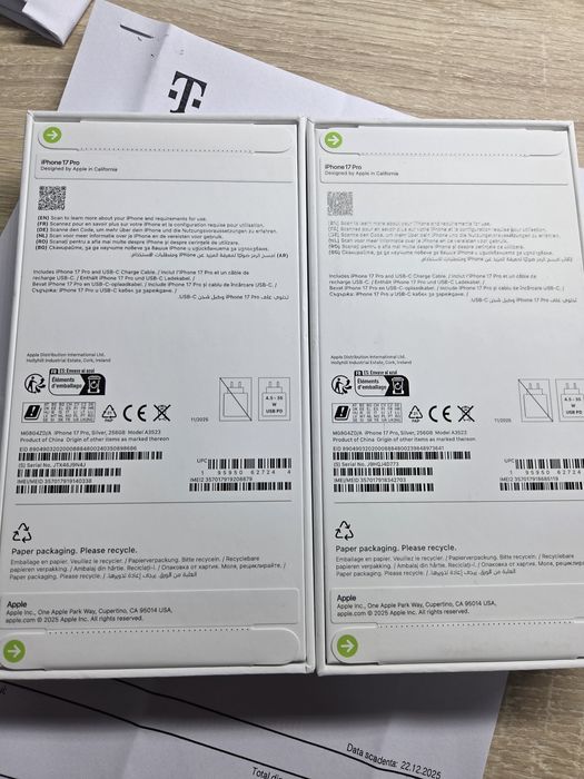 Iphone 17 PRO 256G Silver Sigilat Factura