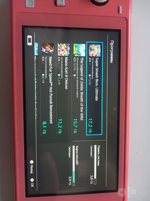 Прошитая Nintendo switch lite!