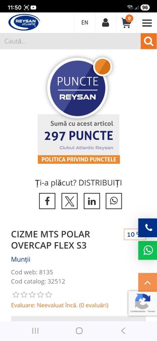 Ghete de protecție pentru exterior MTS Polar Overcap Flex S3. Fabricat