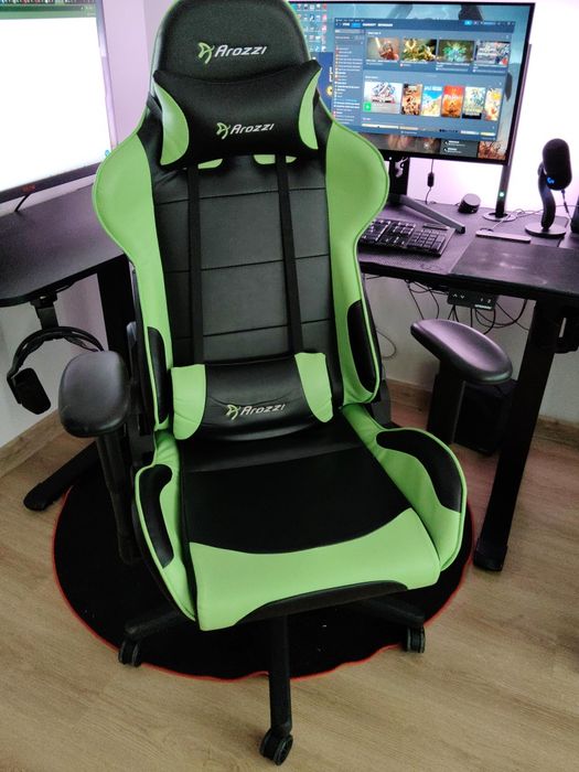 Arozzi Verona V2 Gaming стол – черен/зелен