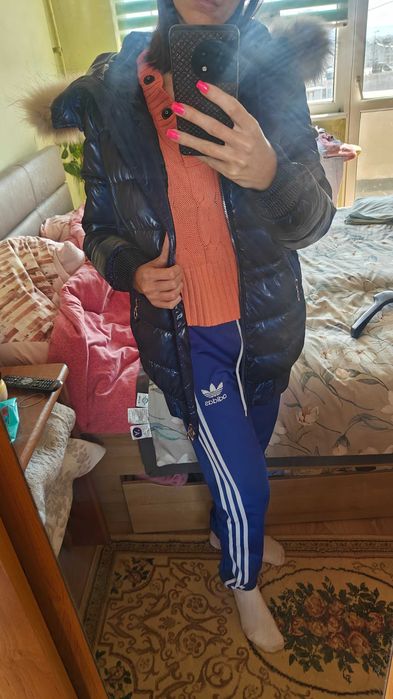 Синьо дамско яке