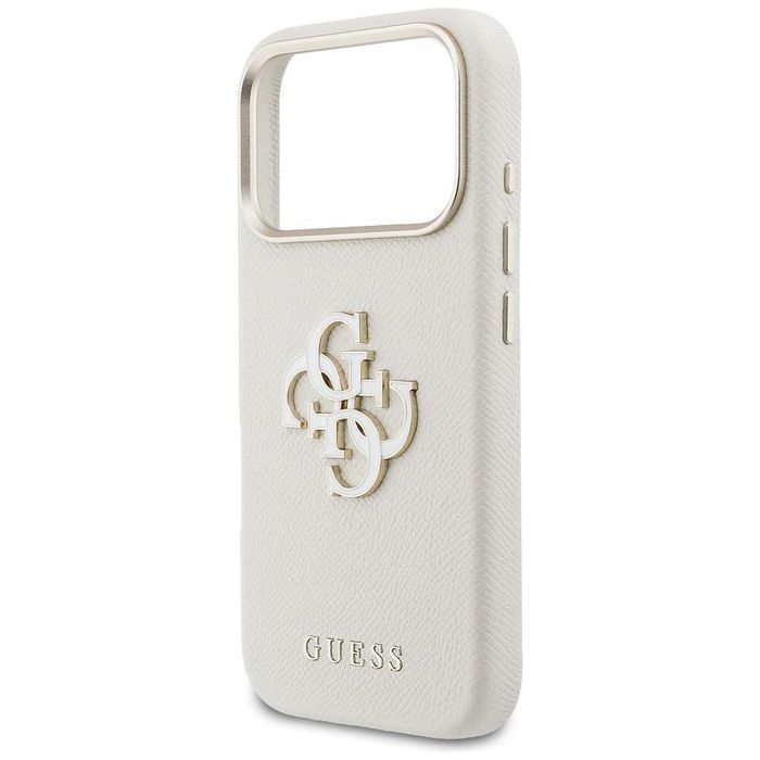 Кейс guess hardcase resin logo за iphone 17 pro max – beige