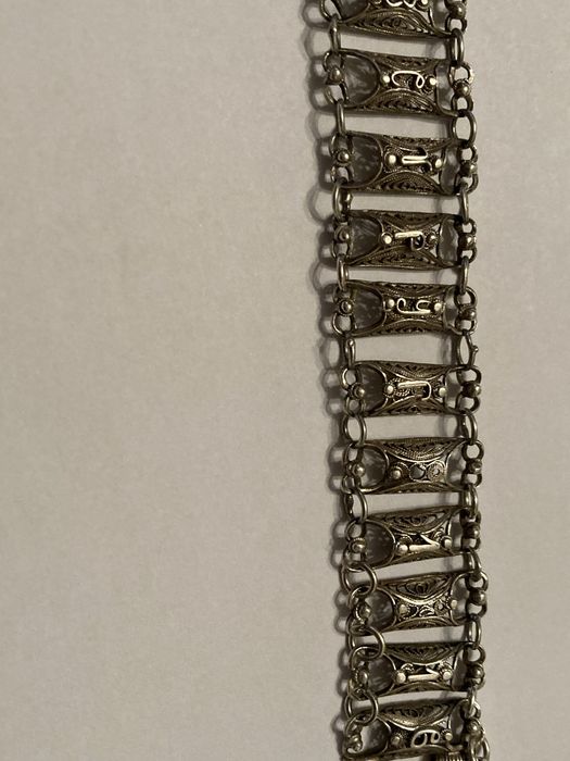 Уникат - сребърна гривна ръчна иработка