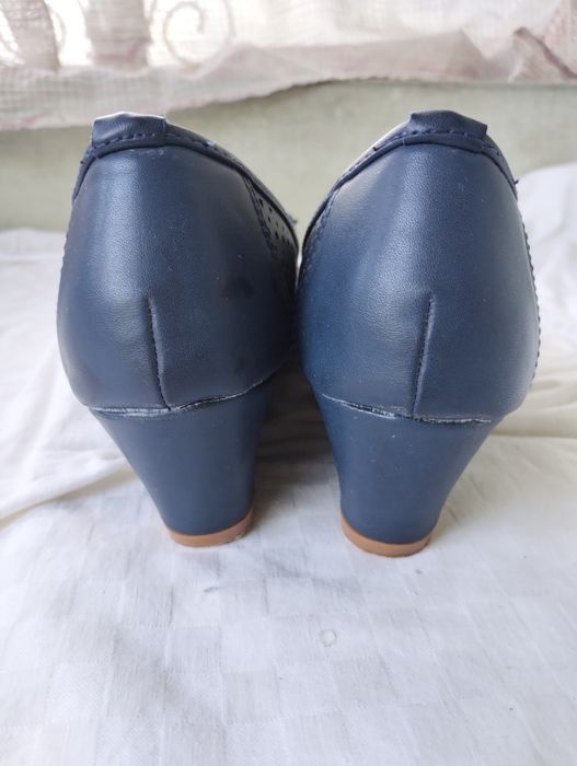 Pantofi bleumarin mărimea 38 Polly Kane cu talpă ortopedică