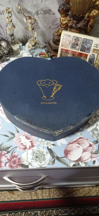 Кофейный сервиз кобальт новый фарфоравый