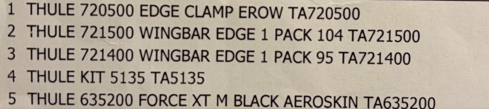 Vand portbagaj Thule XT M Black cu bare si suport garaj