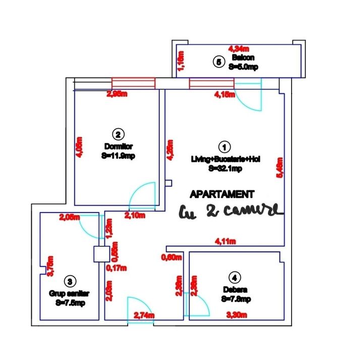 Închiriez apartament frumos în Green Recidence