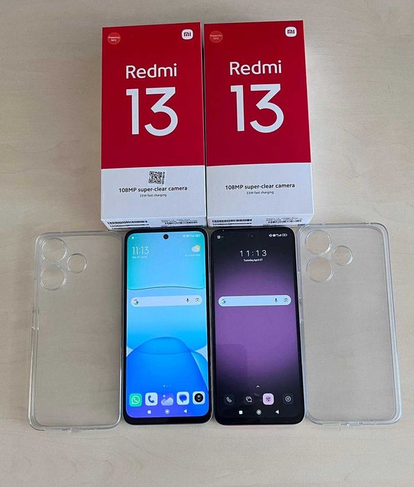 Telefon mobil Xiaomi Redmi 13, 6GB RAM, 128GB, Ocean Blue & Pearl Pink