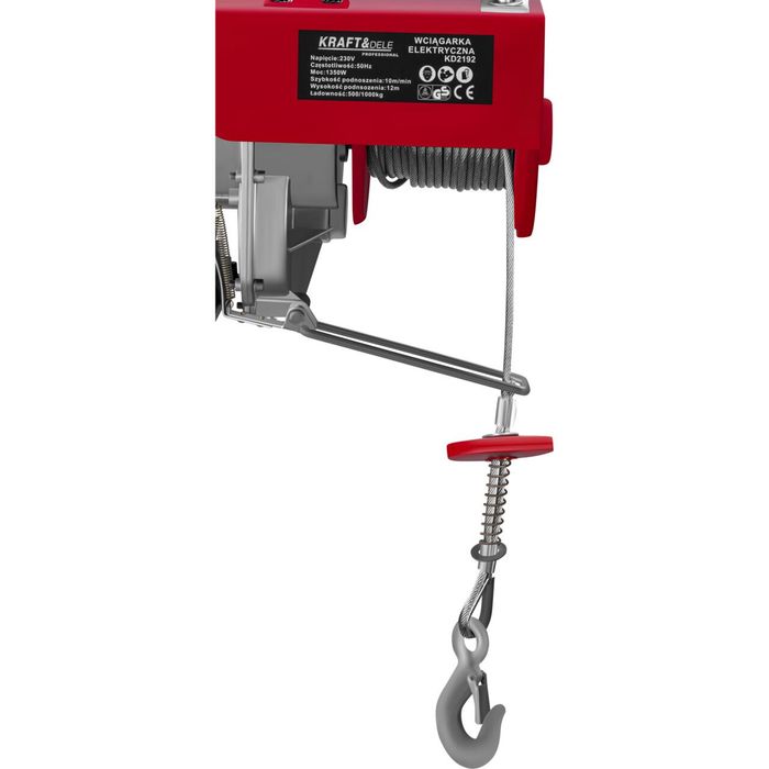 Electropalan 500 / 1000Kg, macara electrica, 1350W, troliu, Kraft