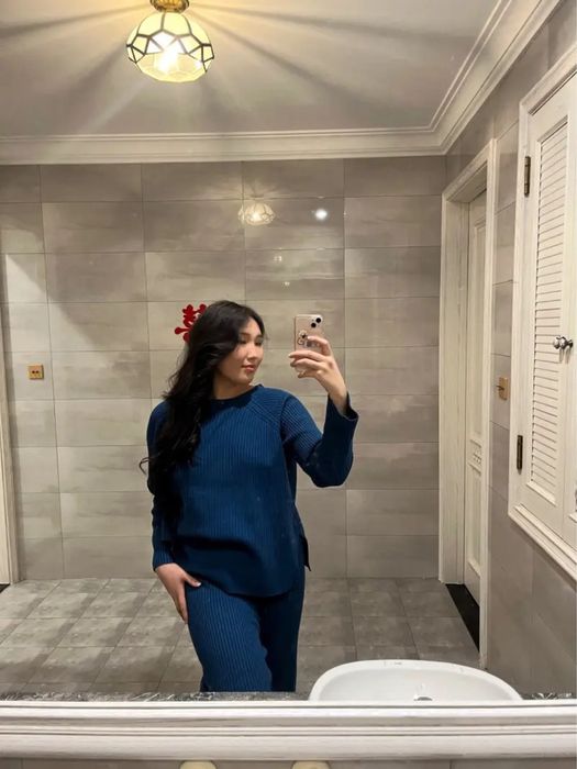 Двойка вязанная очень нежная