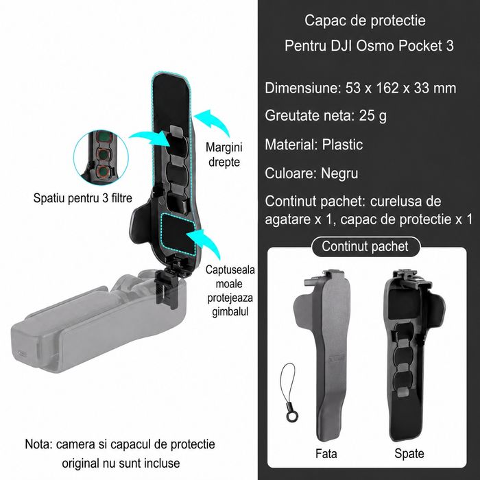 Capac de protecție pentru DJI Osmo Pocket 3
