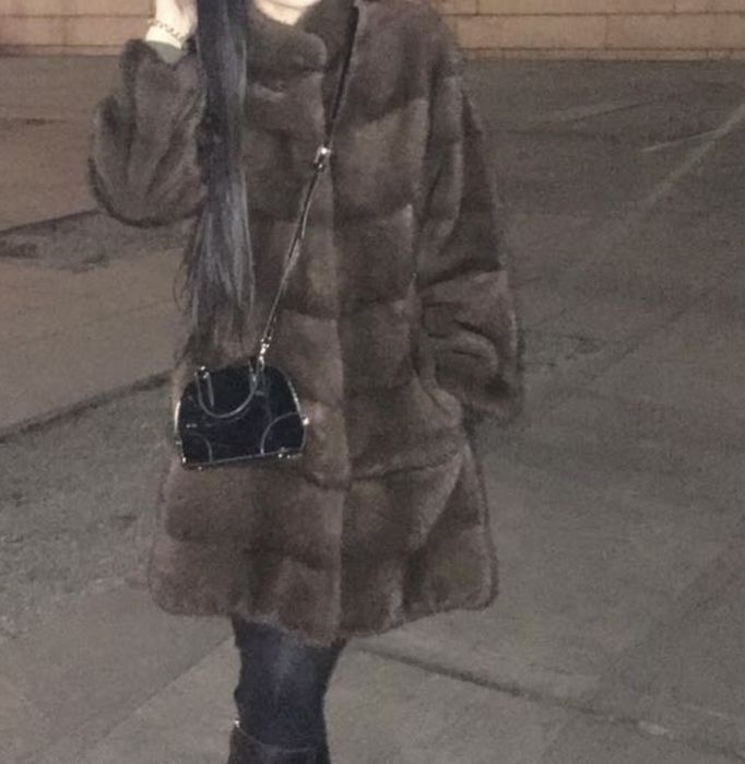 Норковая шуба S