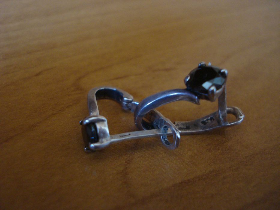 Colier și cercei de argint 925 si onix